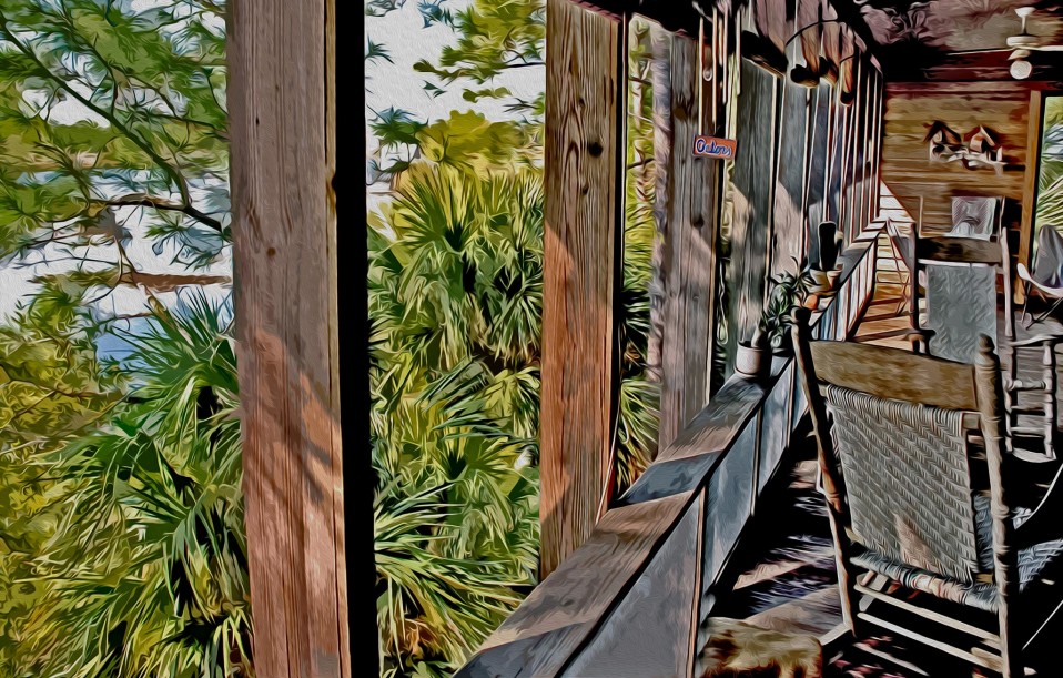 “Starnes Porch,” Cedar Key 2007