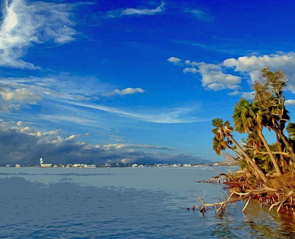 “Cedar Key from Atsena Otie Island,” 2007